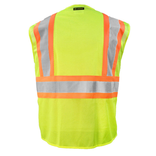 OccuNomix Type R Class 2 Hi-Vis Two-Tone Safety Vest, LUX-SSM2TZ