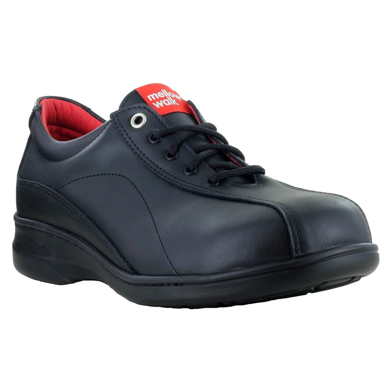 Mellow Walk Women's Daisy ESD Steel Toe Shoes, 498092BLK, Black