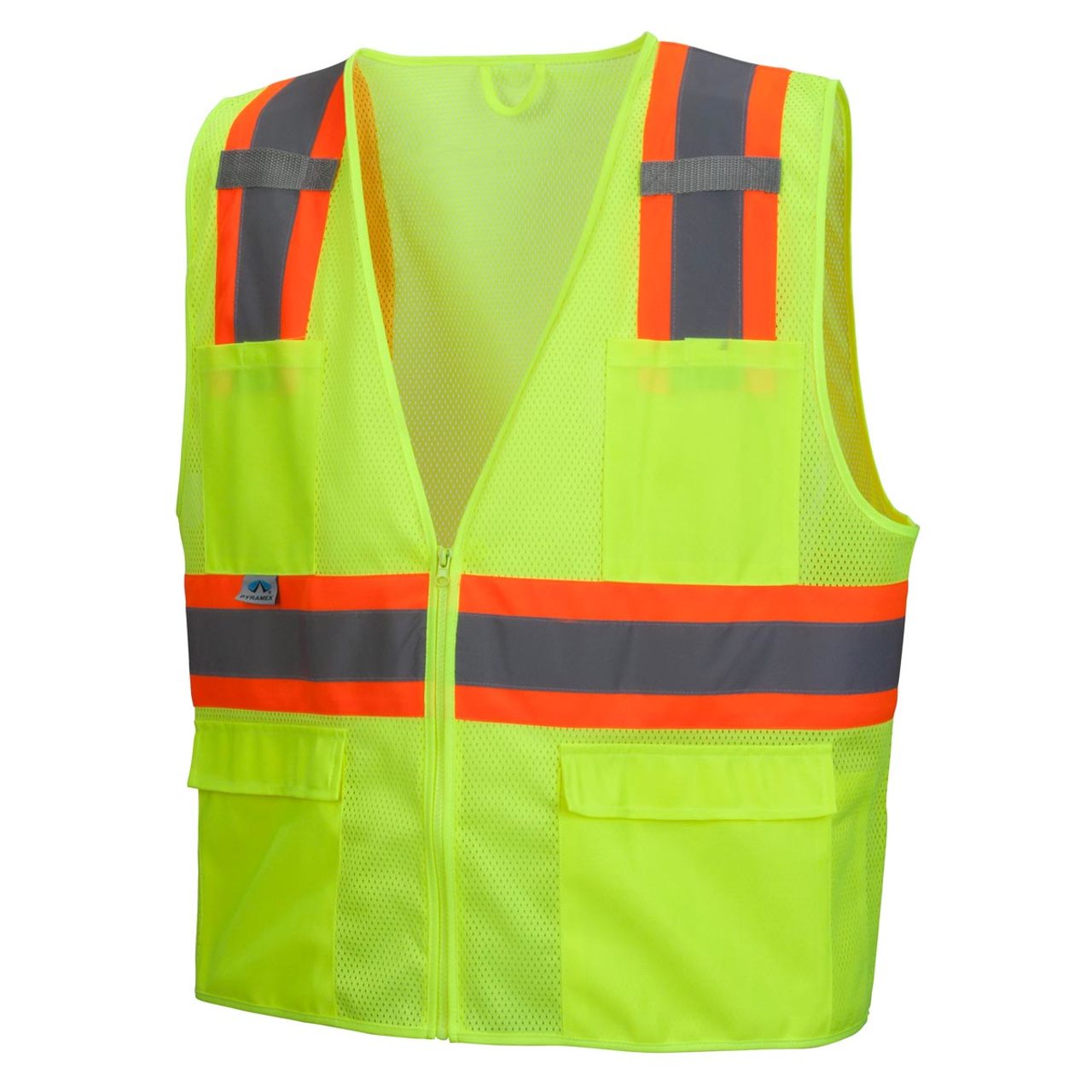 Custom Pyramex RVZ23 Type R Class 2 Two-Tone Mesh Safety Vest