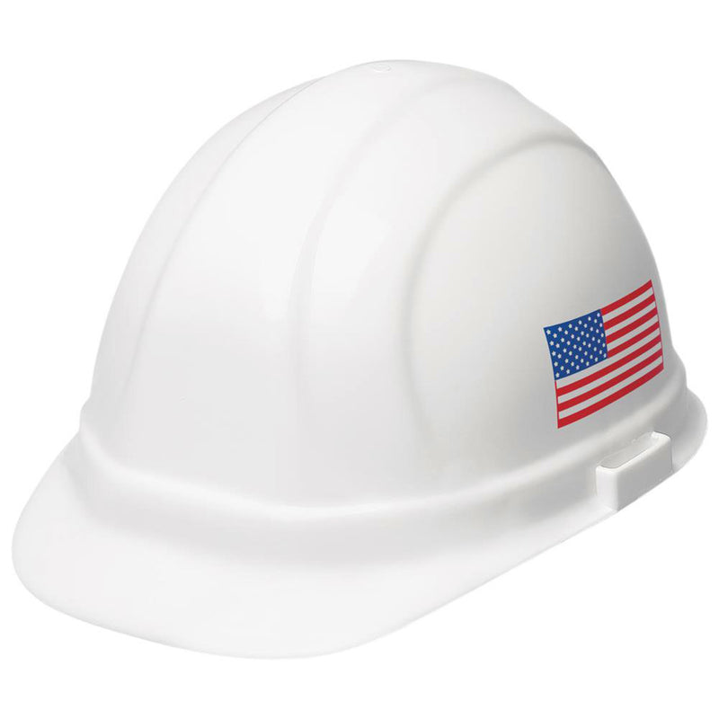 Delta Plus Omega II Cap Style Hard Hat, 6-Point Mega Ratchet Suspension, 19950, White