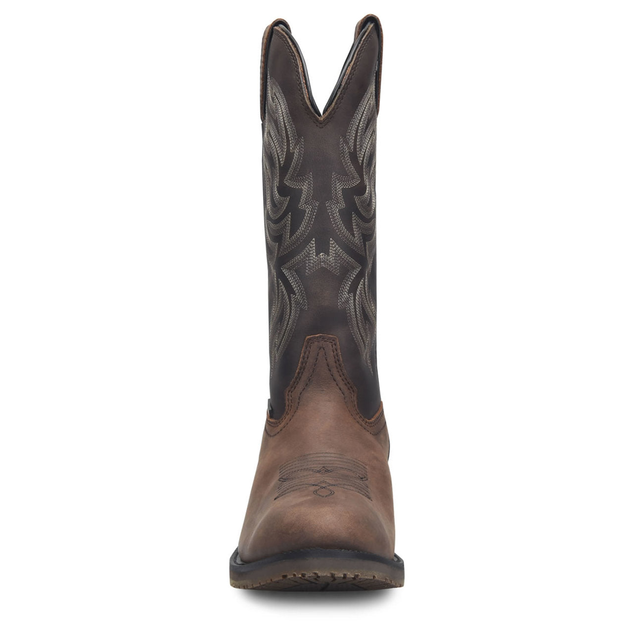 Double-H Men's Tascosa 12" Waterproof Plain Toe Western Boots, DH4158, Brown