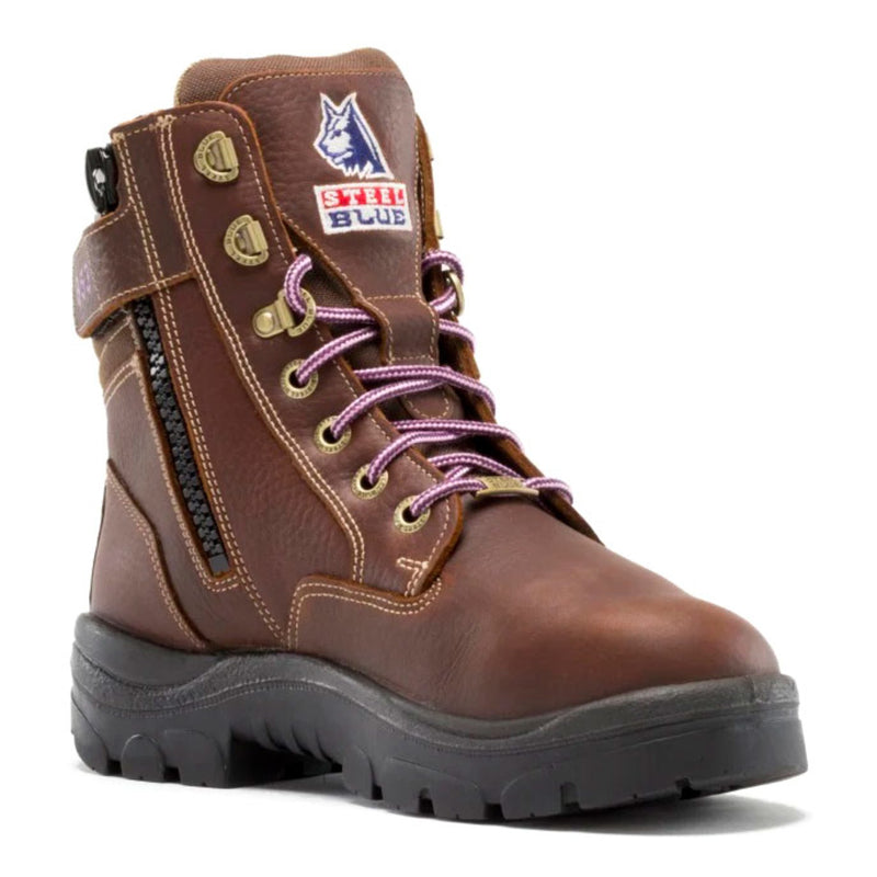 Steel Blue Ladies Southern Cross 6" EH Met-Guard Steel Toe Boots, 892853, Oak