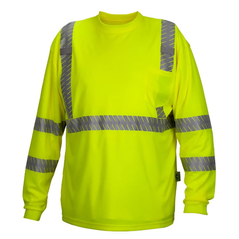 Custom Pyramex RLTS33 Type R Class 3 Hi-Vis Long Sleeve T-Shirt