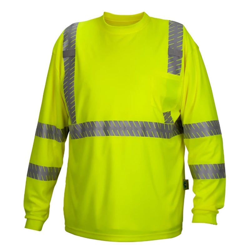 Custom Pyramex RLTS33 Type R Class 3 Hi-Vis Long Sleeve T-Shirt