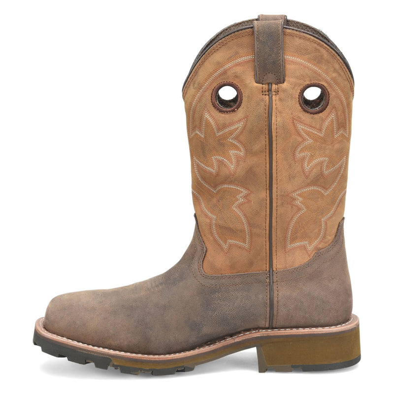 Double-H Men's Abner 12" Roper Waterproof EH Composite Toe Boots, DH5353, Brown