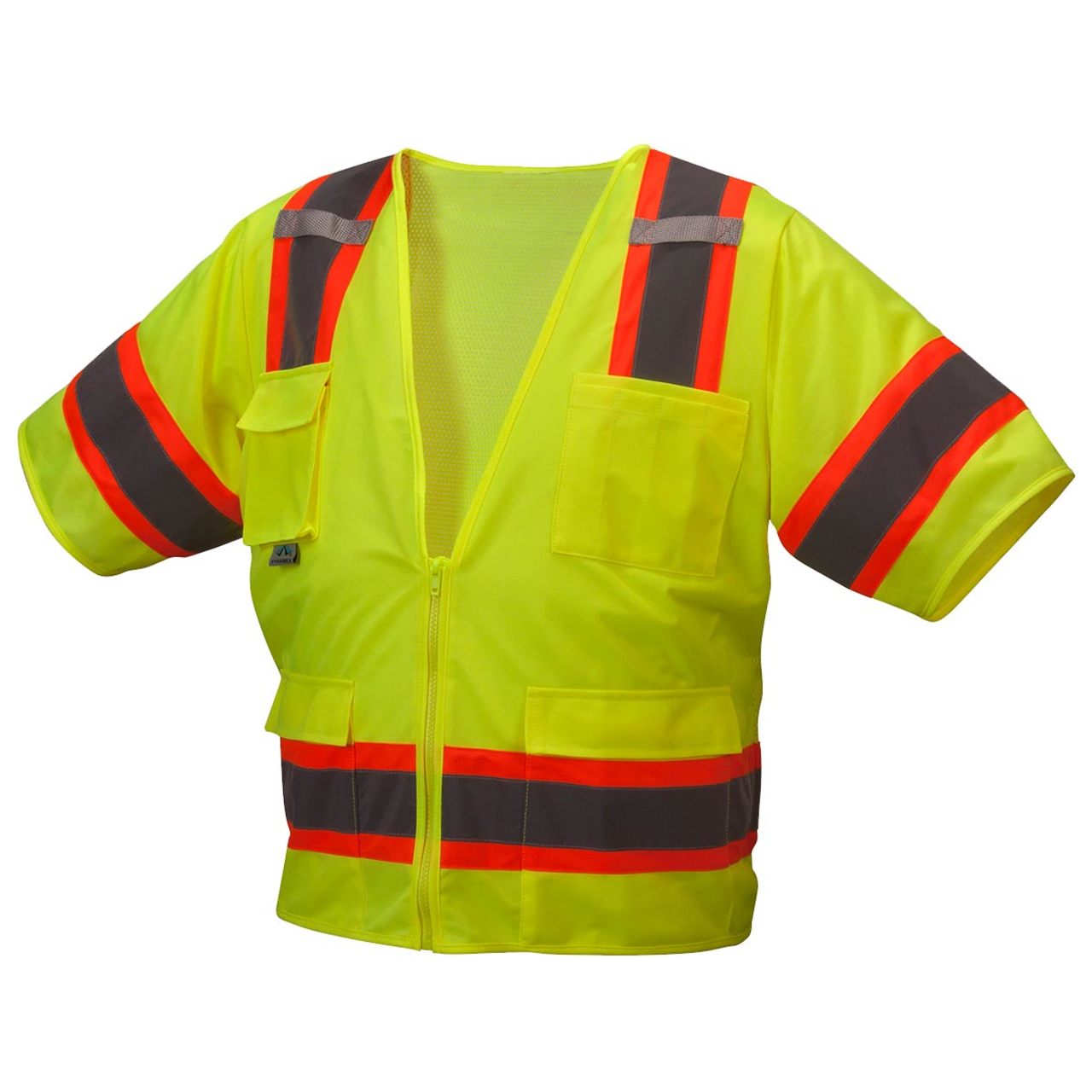 Custom Pyramex Safety RVZ34 Type R Class 3 Hi-Vis Two-Tone Mesh Back Safety Vest