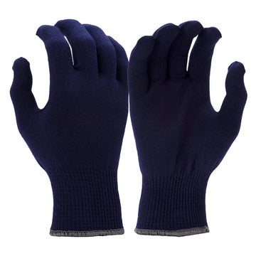Pyramex GL701 Thermolite Insulated String Knit Liner Gloves, Blue