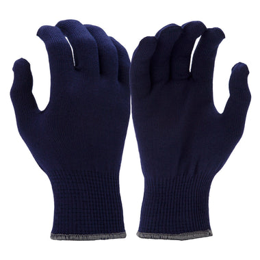Pyramex GL701 Thermolite Insulated String Knit Liner Gloves, Blue