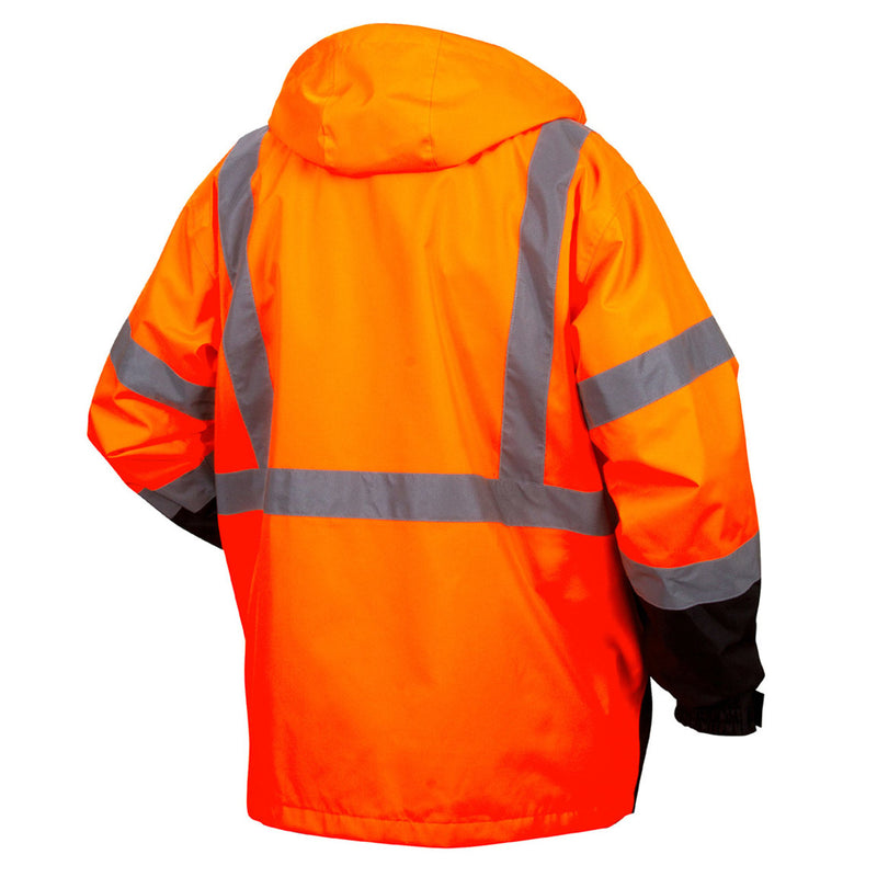 Custom Pyramex RP31 Type R Class 3 Hi-Vis Waterproof Fleece Lined Parka