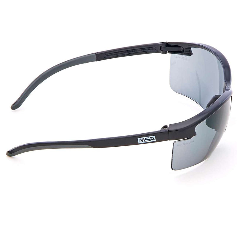 MSA Pyrenees Safety Glasses, Gray Anti-Fog Lens, Black Frame - 10033719