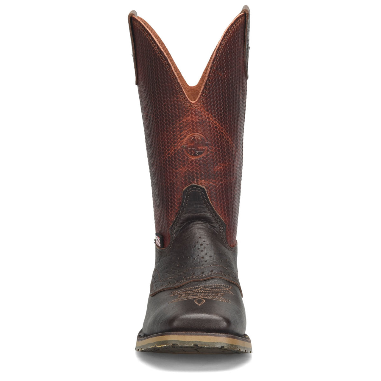 Double-H Men's Baler 10" Roper Soft Toe Boots, DH4654, Brown