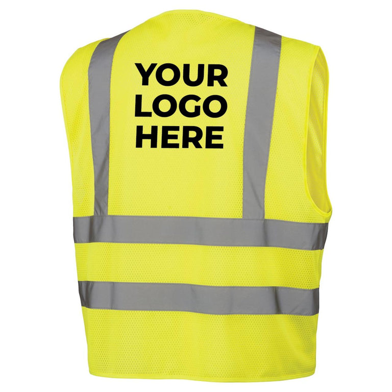 Custom Pyramex RVZ26 Type R Class 2 Hi-Vis Mesh Safety Vest