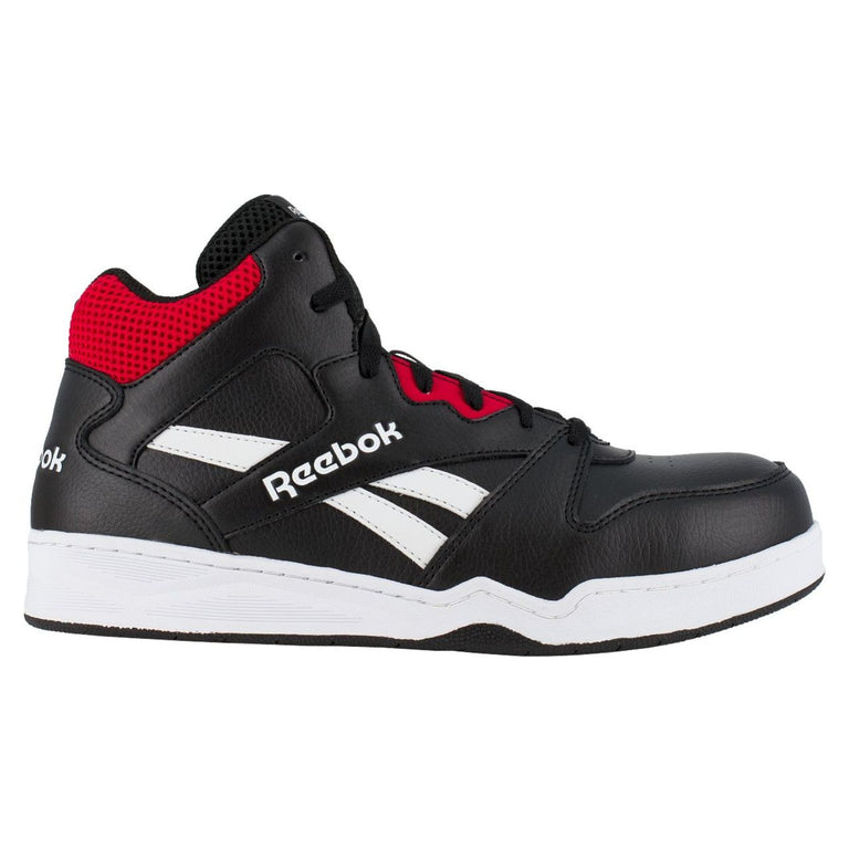 ReeReebok Men's Work EH Composite Toe Sneakers, Black/Red, RB4132