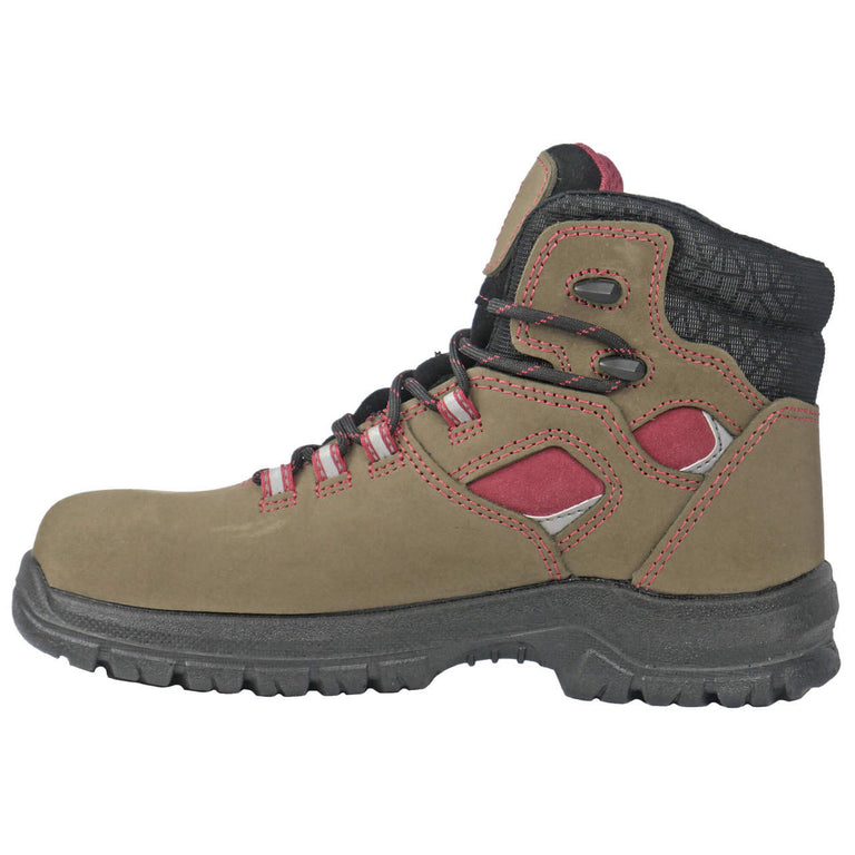 Moxie Trades Women's Lacy Olive Composite Toe Boots, MT26026, Green