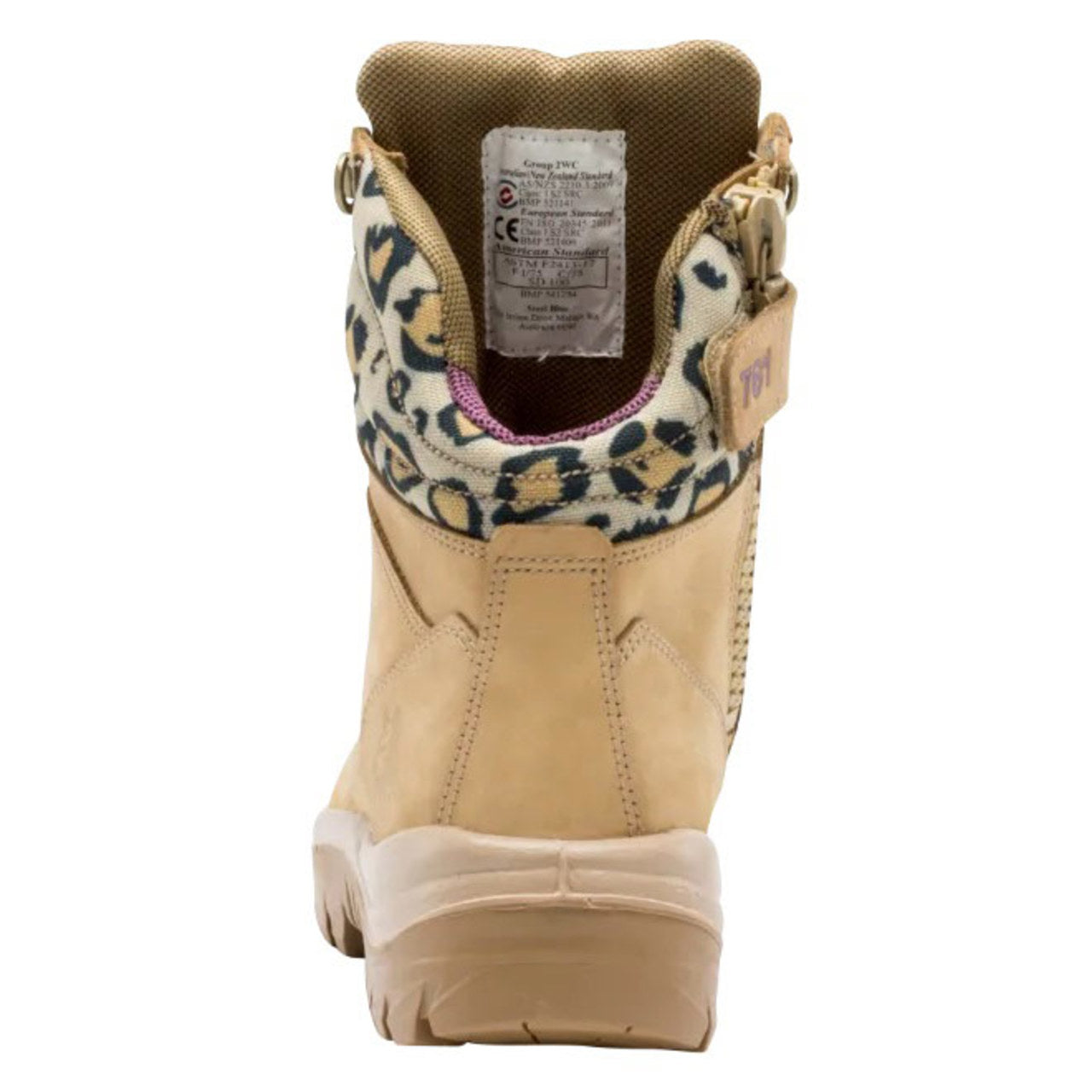 Steel Blue Ladies Jungle Print Southern Cross Zip 6" EH Steel Toe Boots, 812861W, Sand