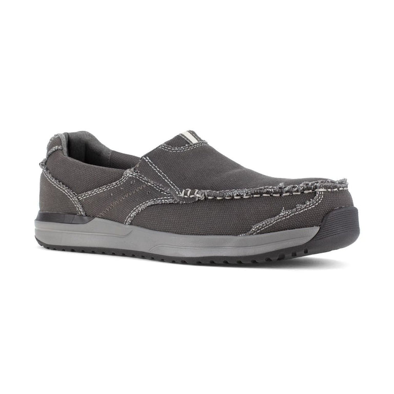 Rockport Works Langdon Slip-On EH Composite Toe Casual Shoes, Charcoal - RK2150