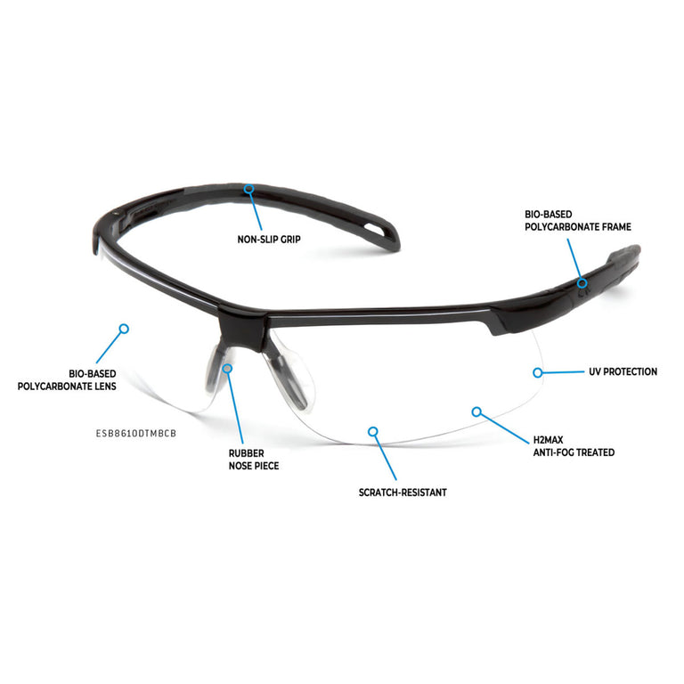 Custom Pyramex Sustainable Ever-Lite Safety Glasses, 12 Pack