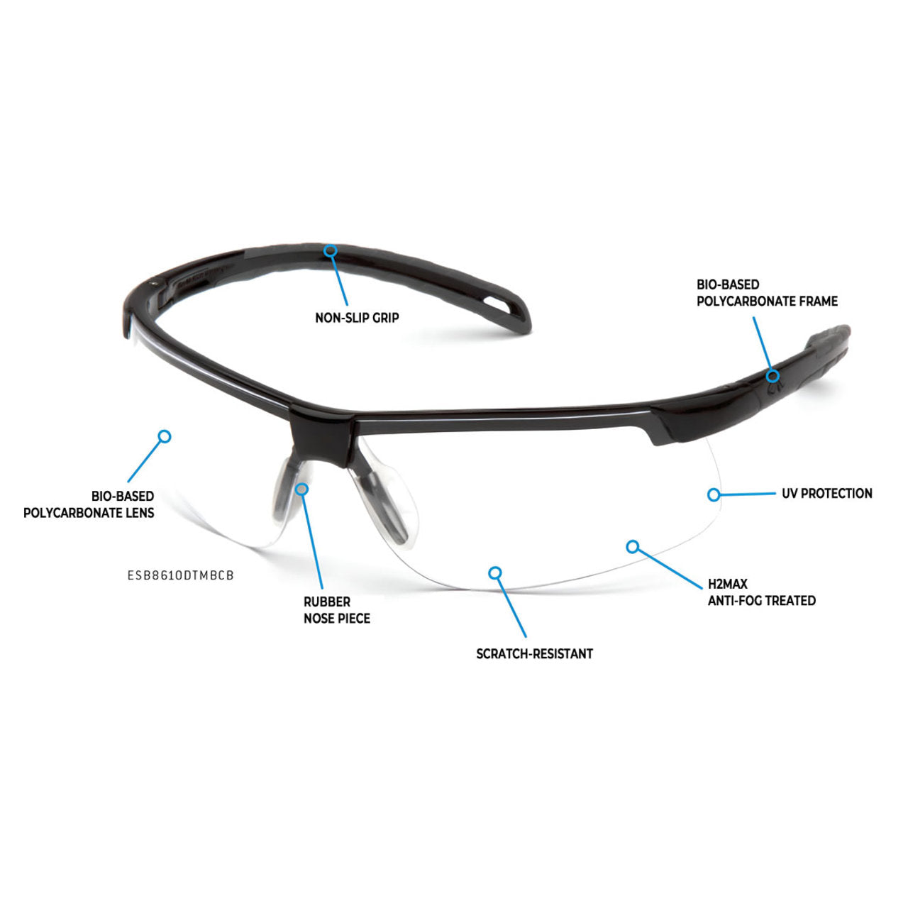 Pyramex Sustainable Ever-Lite Safety Glasses
