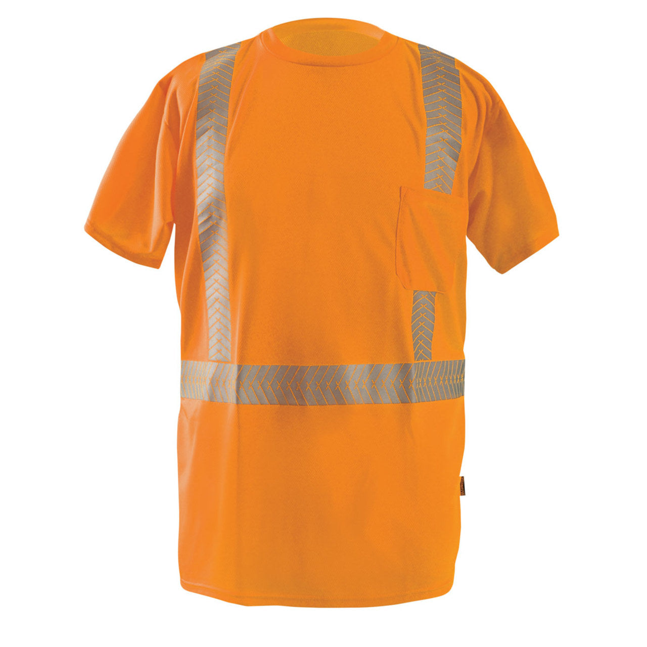 OccuNomix Type R Class 2 Hi-Vis Segmented Tape Short Sleeve T-Shirt, LUX-TSSP2B