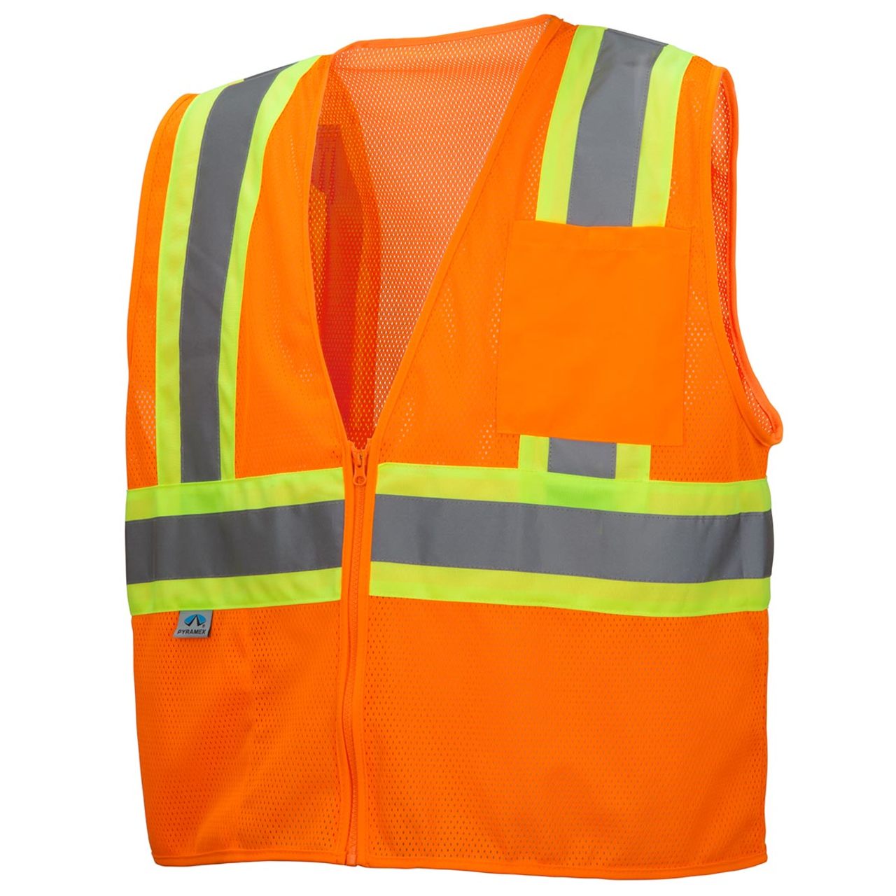 Custom Pyramex RVZ22 Type R Class 2 Hi-Vis Contrasting Trim Mesh Safety Vest