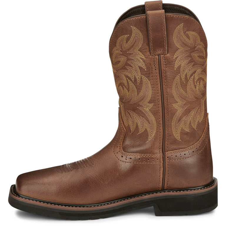 Justin Men's Handler 11" EH Composite Toe Boots, SE4824, Brown