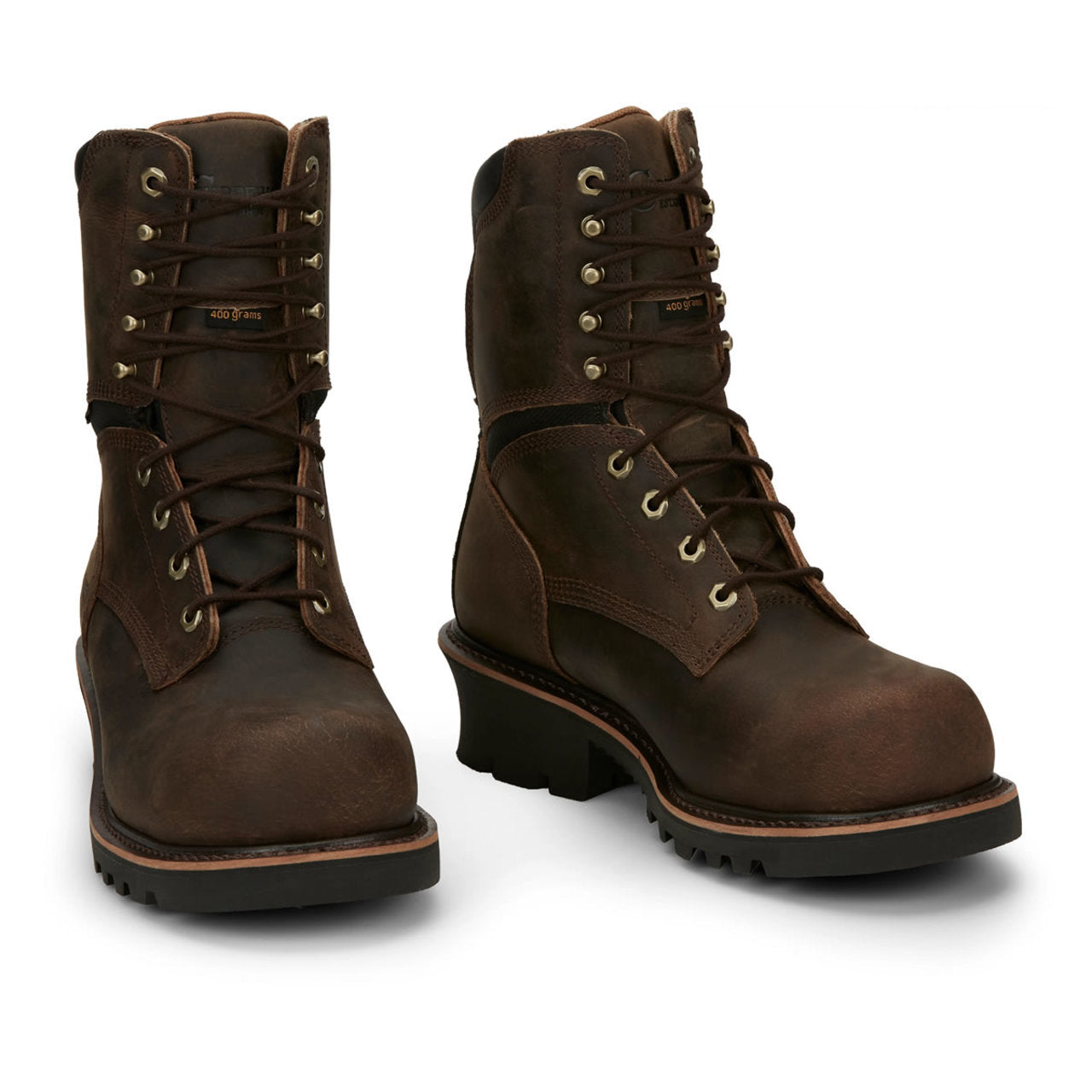 Chippewa Men's Sador 9" Logger EH Waterproof Insulated Composite Toe Boots, 73233, Brown