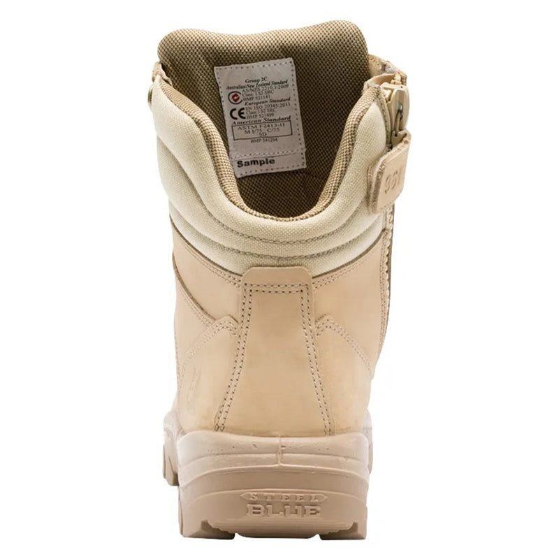 Steel Blue Men's Southern Cross Zip Scuff 8" EH Steel Toe Boots, 812961, Sand