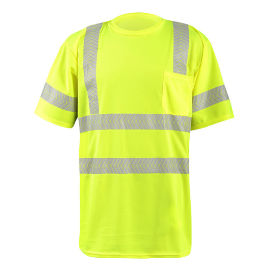 Custom OccuNomix Type R Class 3 High-Vis Segmented Tape Short Sleeve T-Shirt - LUX-TSSP3B