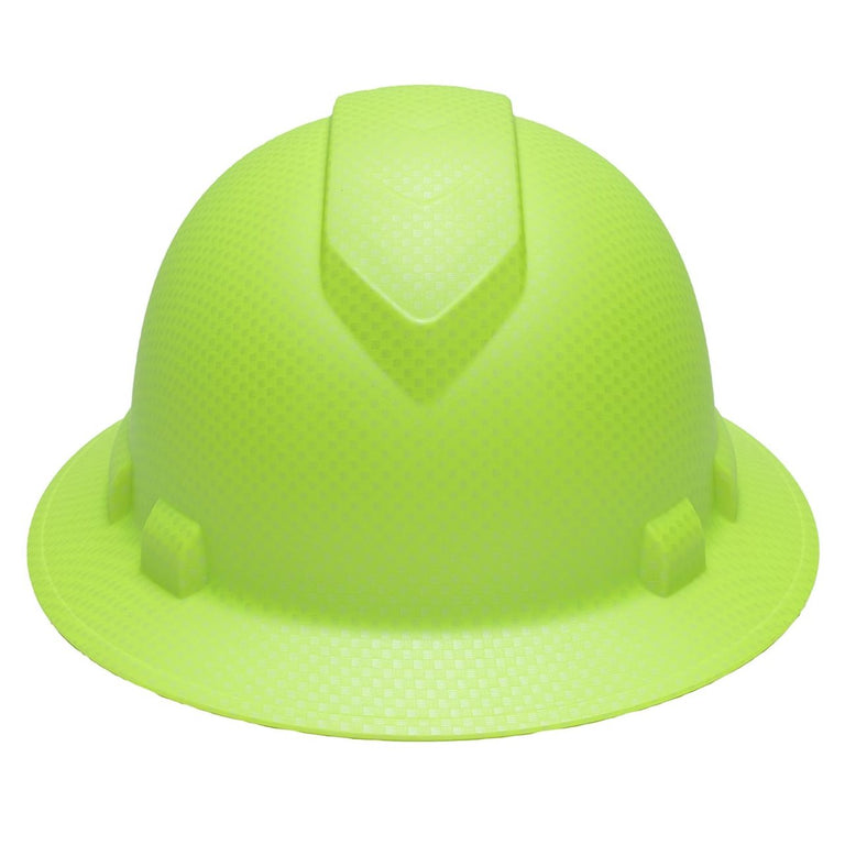Custom Pyramex Ridgeline HD Full Brim Hard Hat, 4-Point Ratchet Suspension