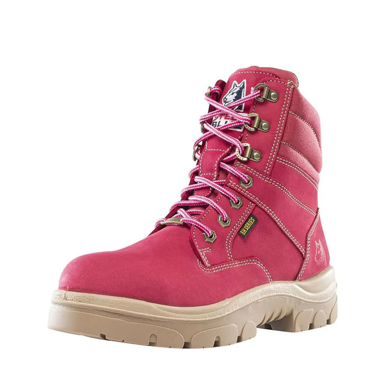 Steel Blue Ladies Southern Cross 6" EH Steel Toe Boots, 812861W, Pink