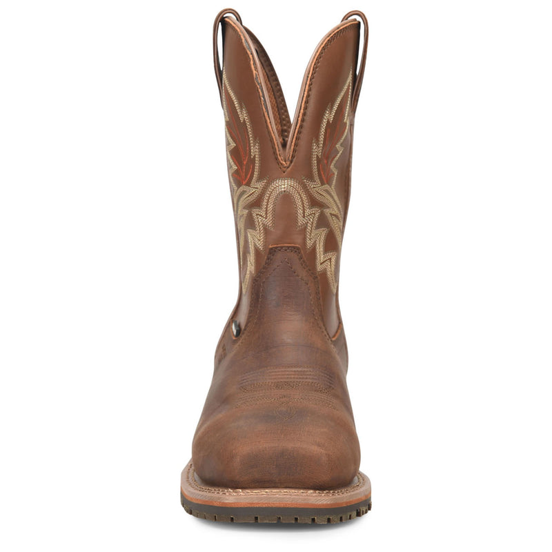 Double-H Boots Men's Carson 10" Roper Waterproof Composite Toe Boots, DH4161, Brown