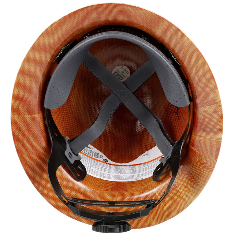 MSA Skullgard Full Brim Hard Hat, Fas-Trac III Suspension