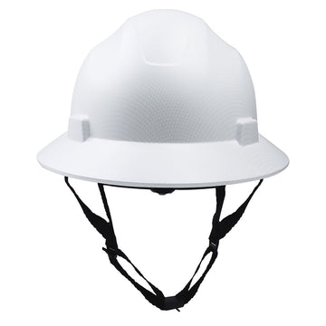 General Electric Non-Vented Full Brim Hard Hat 4-Point Ratchet Suspension - GH329