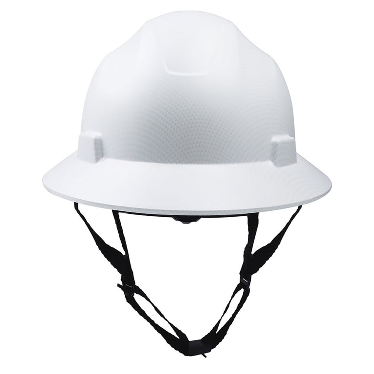 General Electric Non-Vented Full Brim Hard Hat 4-Point Ratchet Suspension - GH329