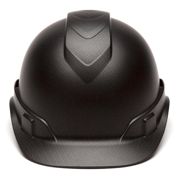 Pyramex Ridgeline Cap Style Hard Hat 4-Point Ratchet Suspension, HP44117, Black Graphite