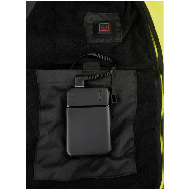 Pyramex RJ31H Type R Class 3 Hi-Vis Heated Waterproof Fleece Lined Jacket, RJ3110H