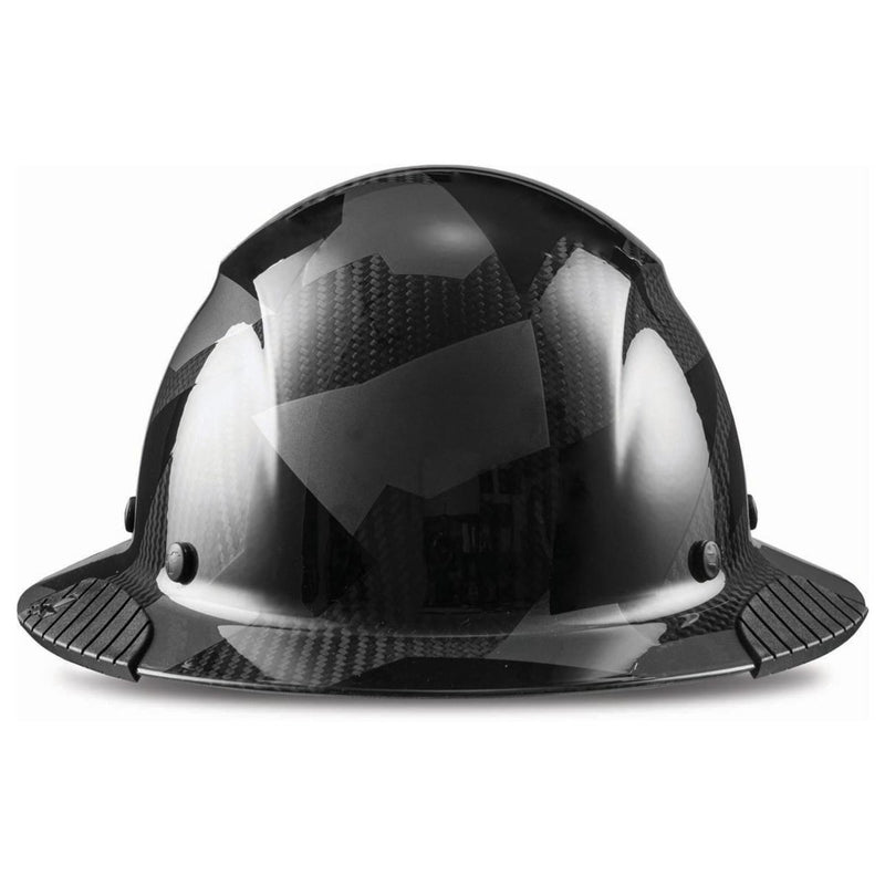 LIFT DAX Black Camo Carbon Fiber Full Brim Hard Hat