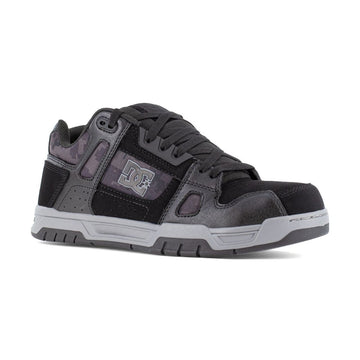 DC Work Crew Men's Stag EH Composite Toe Work Shoes - Black and Grey DC60501