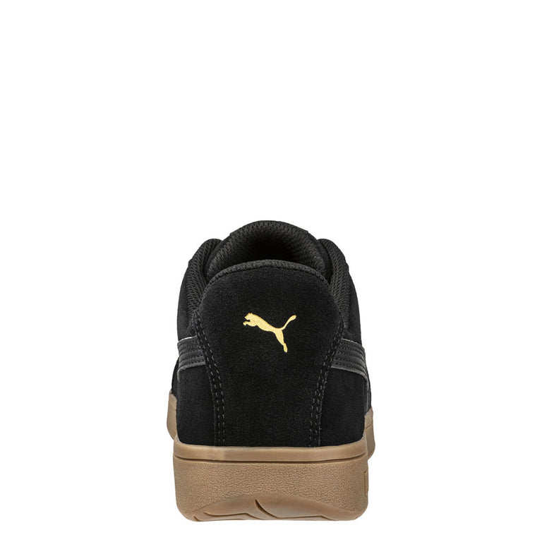 Puma Safety Women's Iconic Low EH Composite Toe Shoes, 640365, Black/Gum