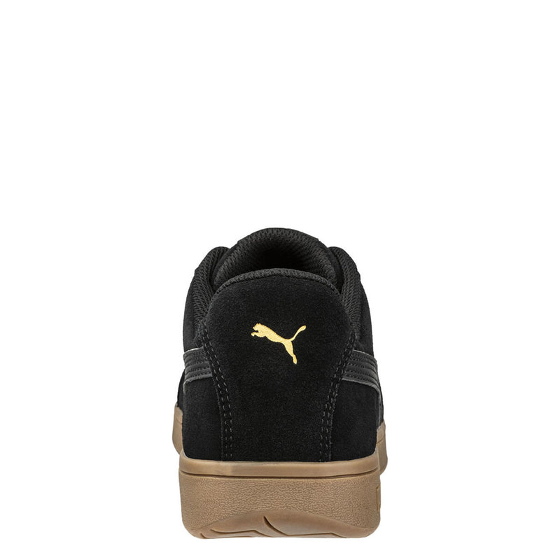 Puma Safety Women's Iconic Low EH Composite Toe Shoes, 640365, Black/Gum
