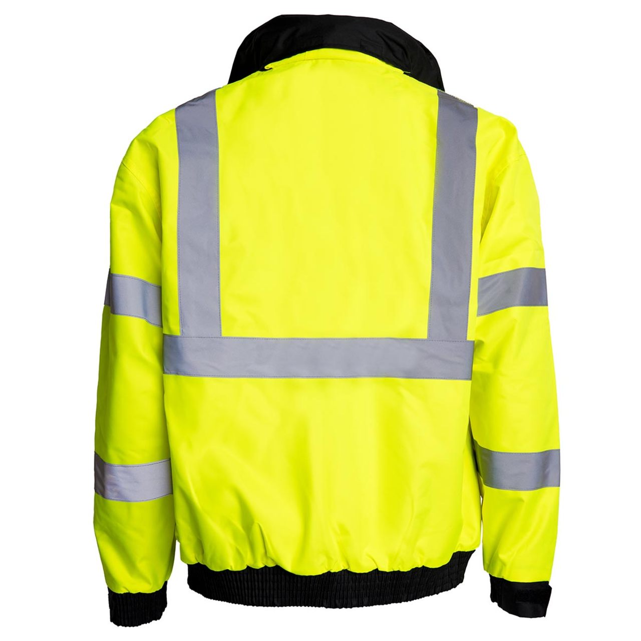Rugged Blue Type R Class 3 High-Vis Bomber Jacket - High Vis Yellow