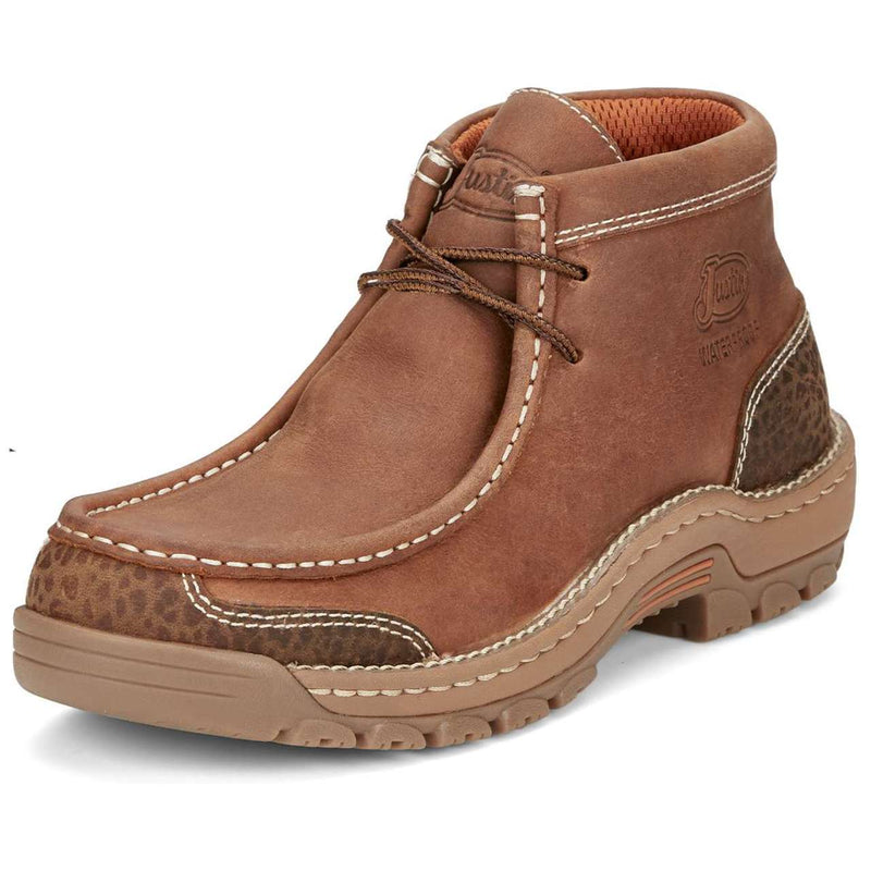 Justin Men's Crafton 4" Waterproof EH Soft Toe Shoes, SE251, Brown