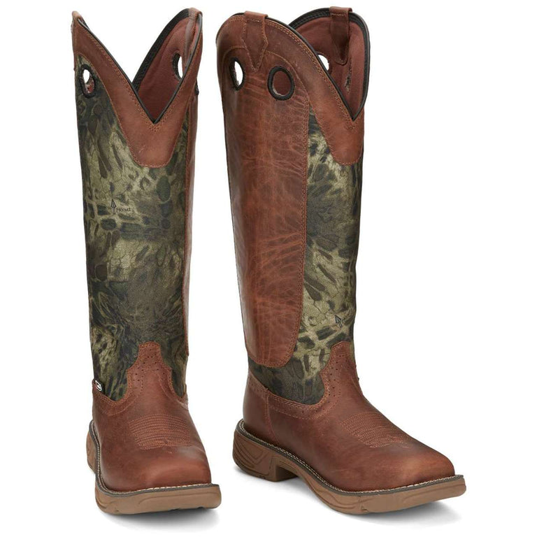 Justin Men's Rush Strike 17" EH Snake Boots, SE4380, Brown
