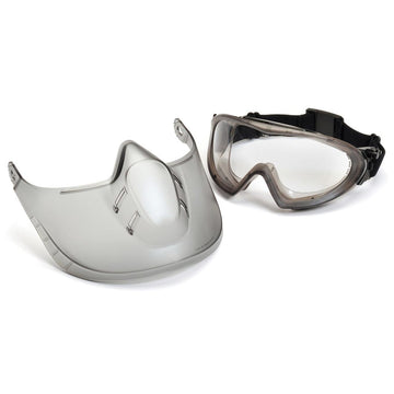 Pyramex Capstone Shield and Safety Goggles