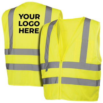 Custom Pyramex RVZ26 Type R Class 2 High-Vis Mesh Safety Vest