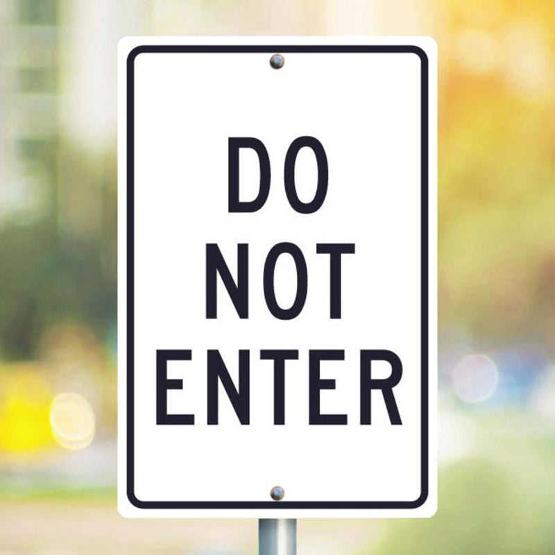 Do Not Enter, 18x12, .040 Aluminum Sign