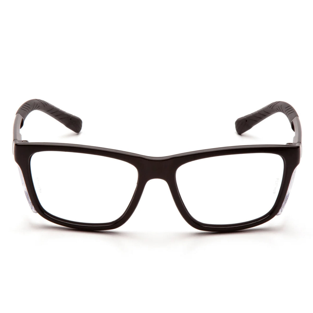 Pyramex Conaire Safety Glasses with Side Shields, Black Frame