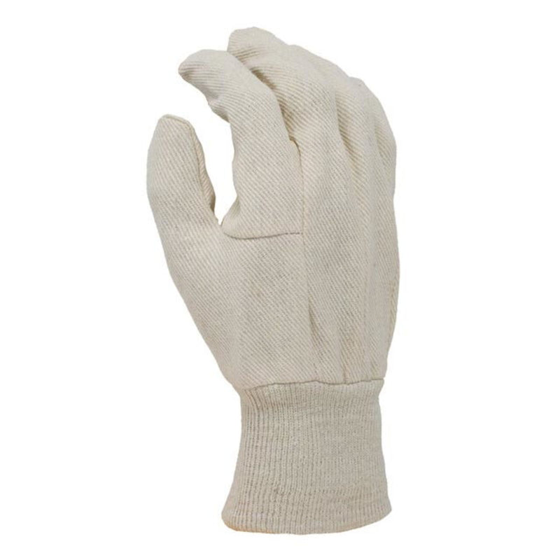TASK 8 oz. Cotton Canvas Gloves, White - TSK4006