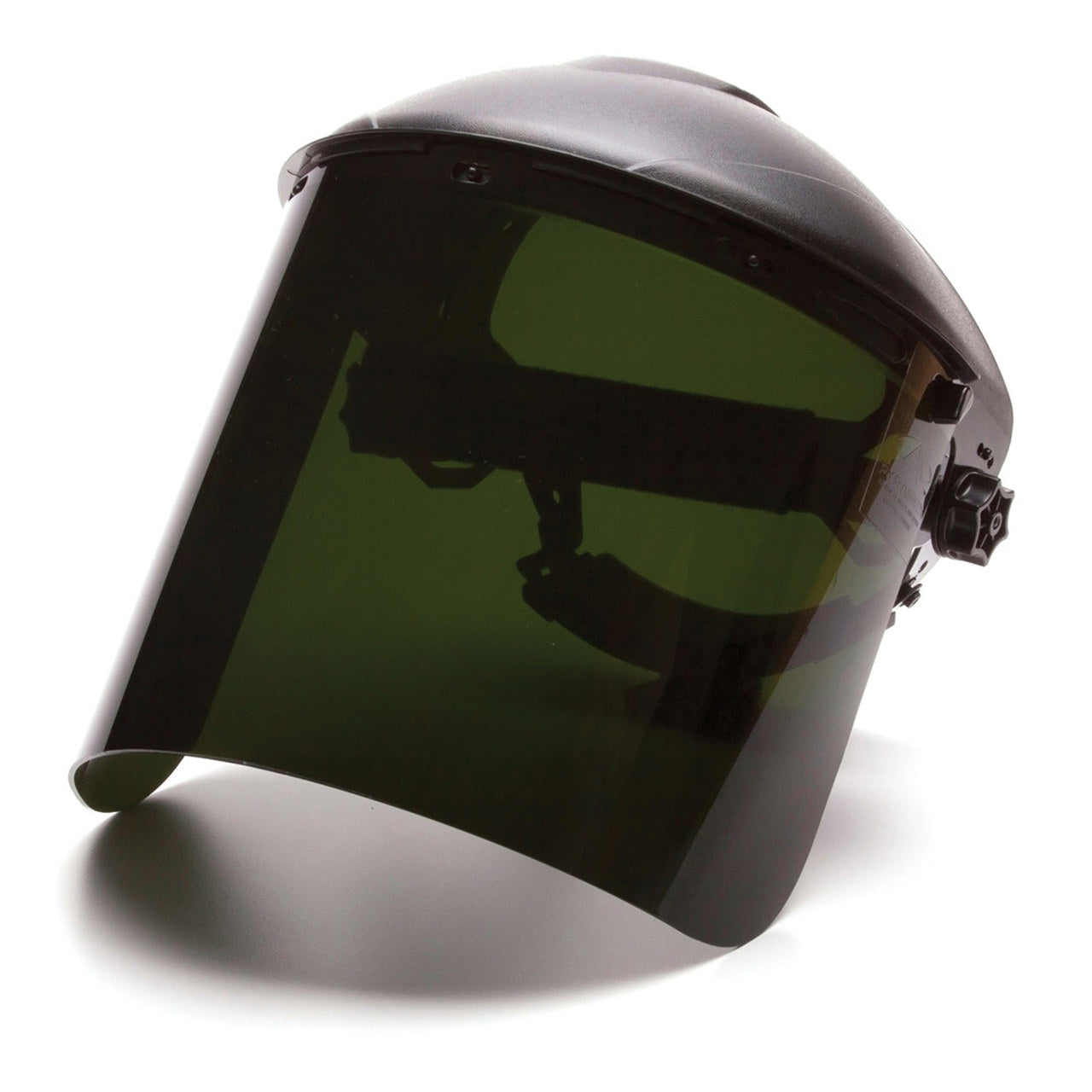 Pyramex Ridgeline Ratchet Headgear with Cylinder IR5 Polycarbonate Face Shield Combo - S1250 & HGBR
