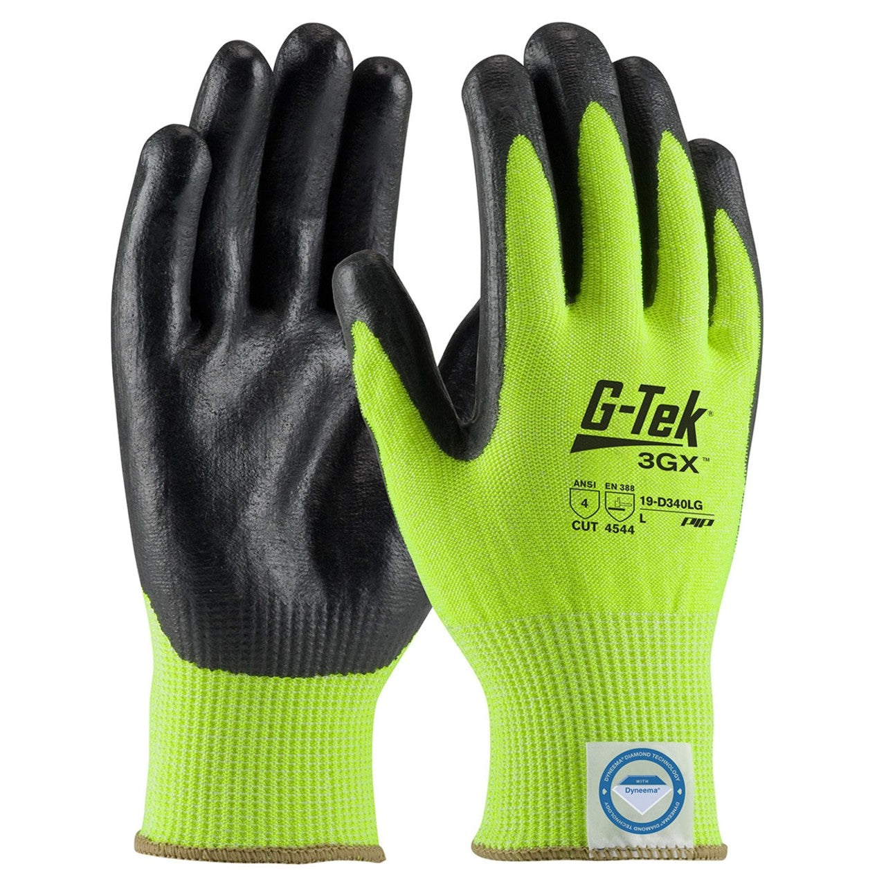 PIP G-TEK 3GX 19-D340LG A4 Cut Resistant Foam Nitrile Coated Gloves  - Single Pair